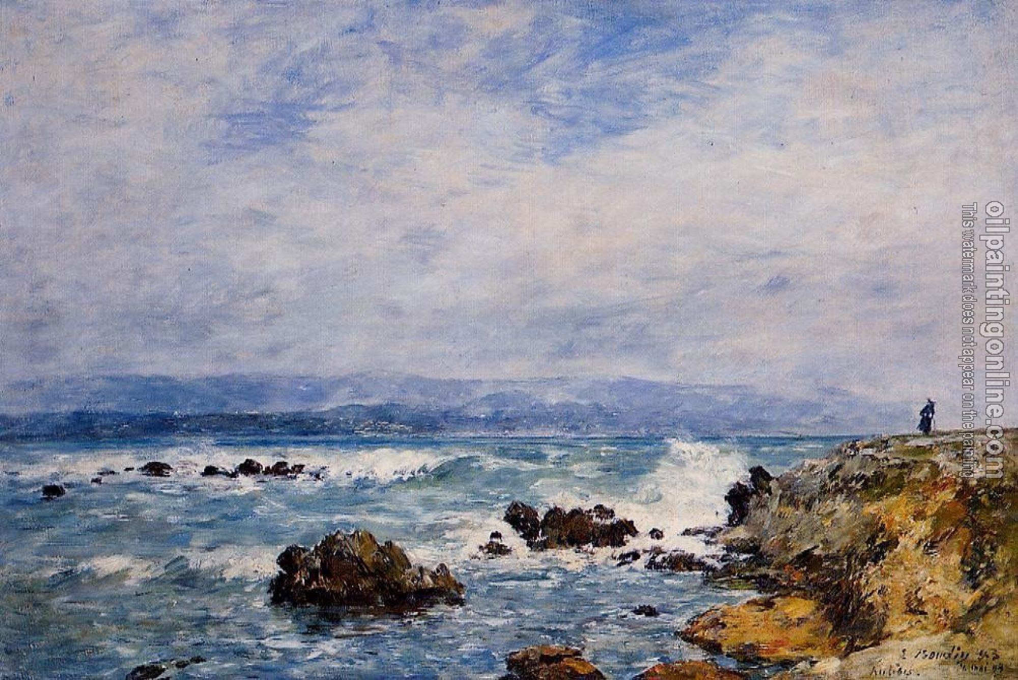 Boudin, Eugene - Antibes, the Point of the Islet
